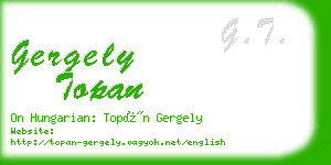 gergely topan business card